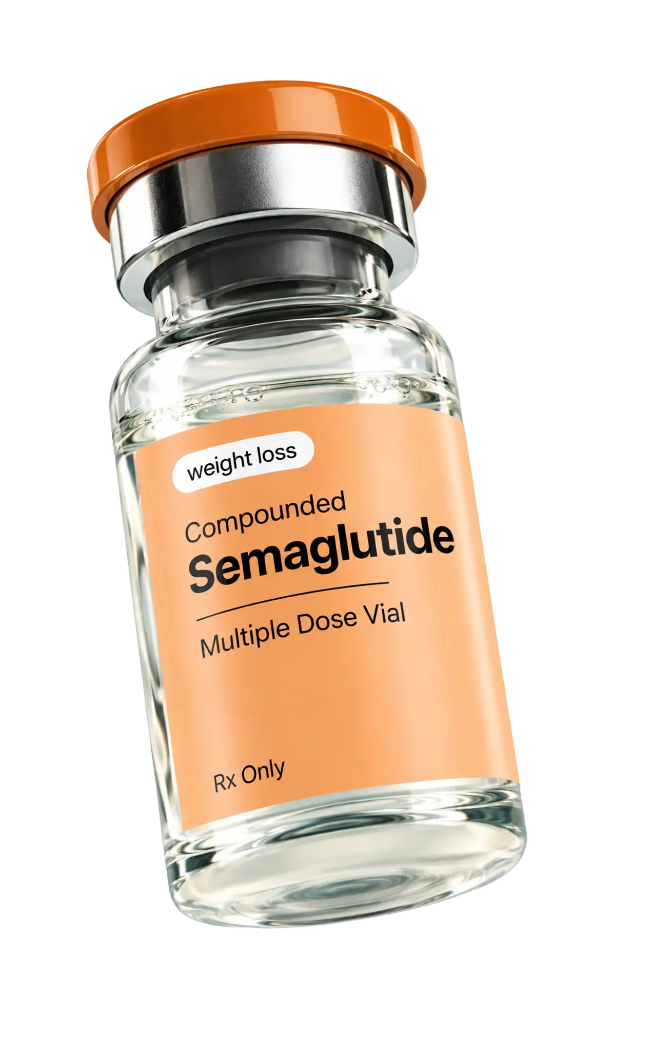 Compounded semaglutide multi-dose vial
